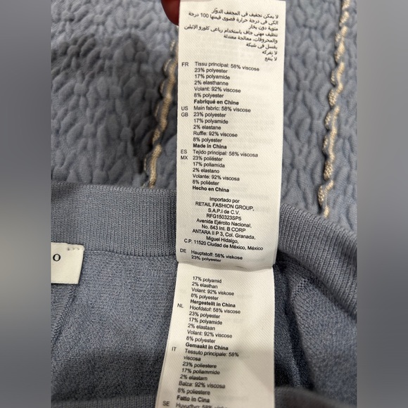 Sandro size 1 (S) blue skirt - Picture 8 of 9